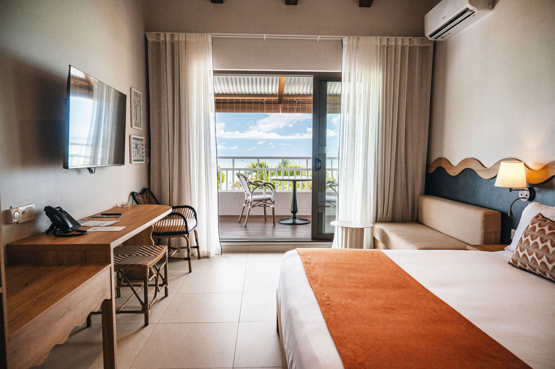 Studio vue sur mer avec Solarium